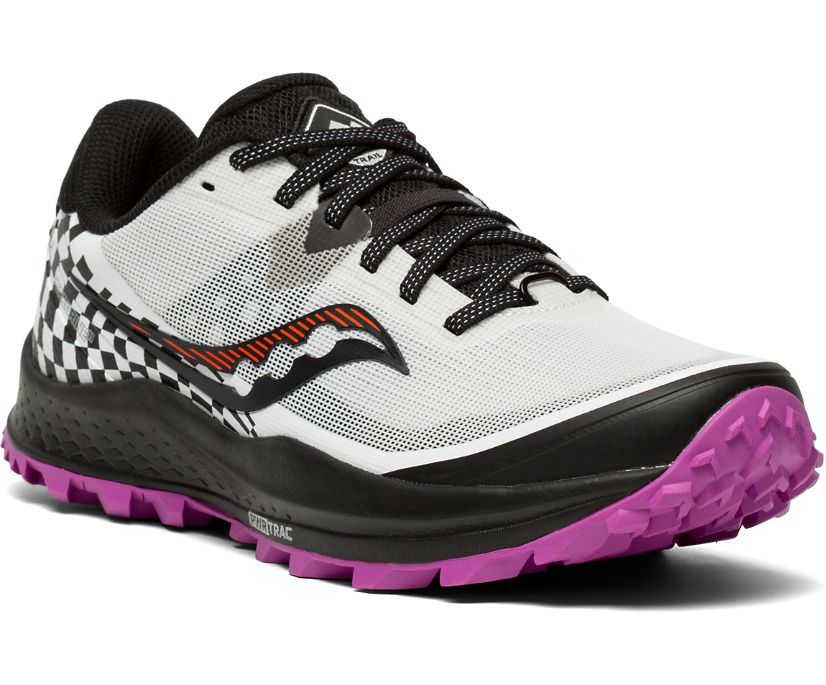 Women's Saucony Peregrine 11 Trail Running Shoes Silver / Purple | Singapore 234MQZA